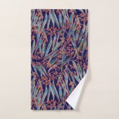 Royal Blue Mystical Eucalyptus Bad Handdoek (Handdoek)