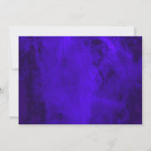 Royal Blue Neon 9e anniversaire Invitation (Dos)