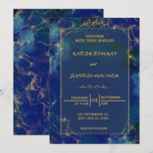 Royal Blue Nikah islamitische islamitische bruilof