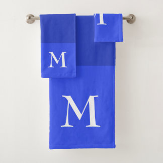 Royal Blue Ombre Monogrammé