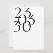 Royal Blue Opulence Minimale Typografie Bruiloft Save The Date (Achterkant)