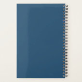 Royal Blue Overlapping Texte fractionné Année hebd (Dos)