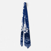 Royal Blue Paint Splatter Party Gift - Stropdas (Achterkant)