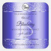 Royal Blue Parties scintillant Produit Étiquettes  (Devant)