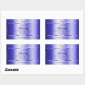 Royal Blue Parties scintillant Produit Étiquettes (Feuille)