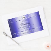 Royal Blue Parties scintillant Produit Étiquettes (Enveloppe)