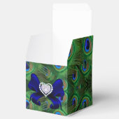 Royal Blue Peacock Wedding Favor Box Bedankdoosjes (Geopend)