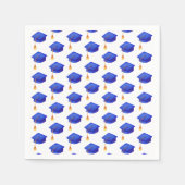 Royal Blue Pet Pattern Afstuderen servet (Voorkant)