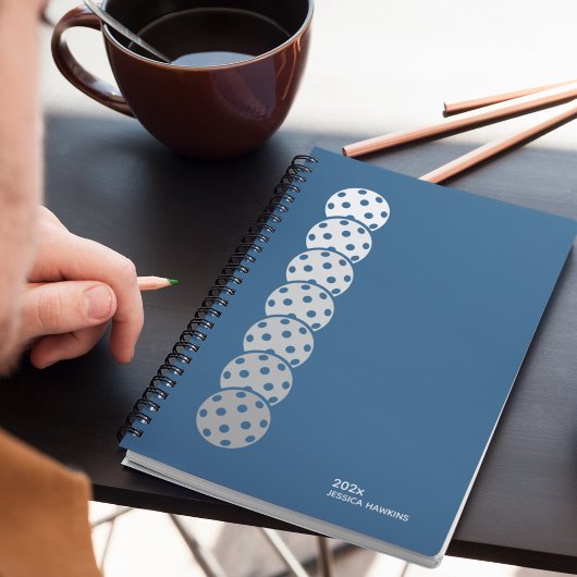 Royal Blue Pickleball Personal Weekly Planner
