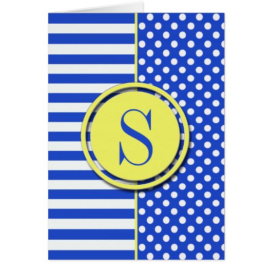 Royal Blue Polka Dots and Stripes van STaylor (Voorkant)