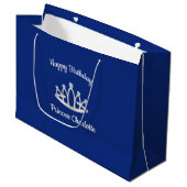 Royal Blue Princess Tiara Anniversaire Grand sac c (Devant Angle)