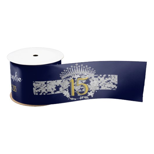 Royal Blue Quinceanera  Boho Spaans Lint (Spoel)