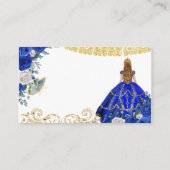 Royal Blue Quinceañera - Carte détaillée (Dos)