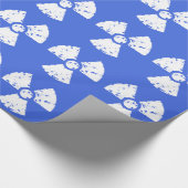 Royal Blue Radioactive Symbool Cadeaupapier (Hoek)