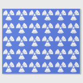 Royal Blue Radioactive Symbool Cadeaupapier (Vlak)