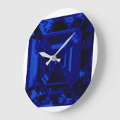 Royal Blue Retangular Sapphire Blue Large Clock Grote Klok (Hoek)