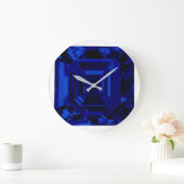 Royal Blue Retangular Sapphire Blue Large Clock Grote Klok (Huis)