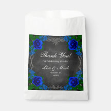 Royal Blue Roos Chalk Board Fall Wedding
