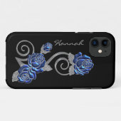 Royal Blue Rozen Case-Mate iPhone Case (Achterkant (horizontaal))