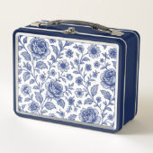 Royal Blue Rozen Floral Pattern (Voorkant)