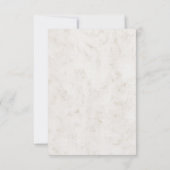 Royal Blue Rustic Seashell Mariage Carte RSVP (Dos)