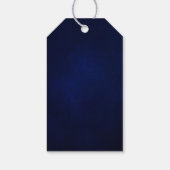 Royal Blue Rustic Sunflower Modern Wedding Welkom Cadeaulabel (Achterkant)