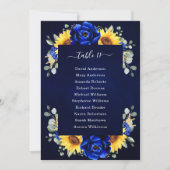 Royal Blue Rustic Tournesol moderne Carte I (Devant)