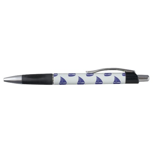 Royal Blue Sailboat Pattern Pen (Bovenkant)