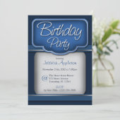 Royal Blue Sapphire : Invitations de fête d'annive (Debout devant)
