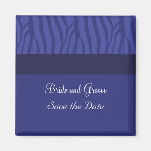 Royal Blue Save the Date Magneet
