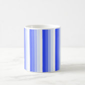 Royal blue schaduwstrepen koffiemok (Center)
