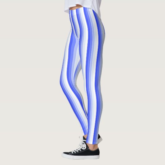 Royal blue schaduwstrepen leggings (Links)
