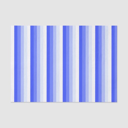 Royal blue schaduwstrepen tissuepapier (Voorkant)