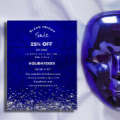 Royal Blue Scratch Korting Holiday Sale Promotie  Flyer