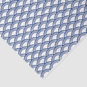 Royal Blue Seigaiha Pattern Tissuepapier (Detail)