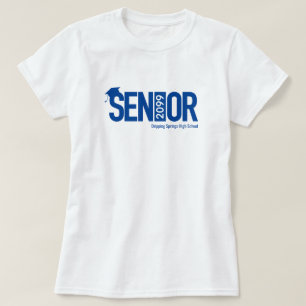 Royal Blue SENIOR met Afstueringslampvoet T-shirt