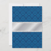 Royal Blue Silver African Prince Shower Invitation (Dos)