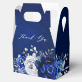 Royal Blue Silver Metallic Vrijgezellenfeest Fav Bedankdoosjes (Geopend)