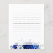 Royal Blue Silver Vrijgezellenfeest Recipe (Achterkant)