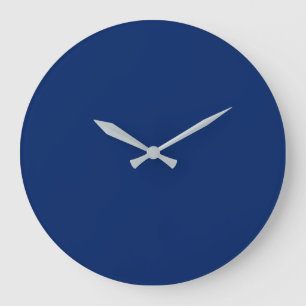 Royal Blue Solid Color Grote Klok