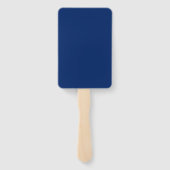 Royal Blue Solid Color Handwaaier (Achterkant)