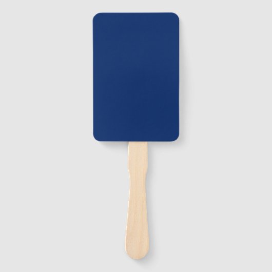 Royal Blue Solid Color Handwaaier (Voorkant)