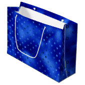 Royal Blue Star de David Hanoukka Grand sac cadeau (Devant Angle)