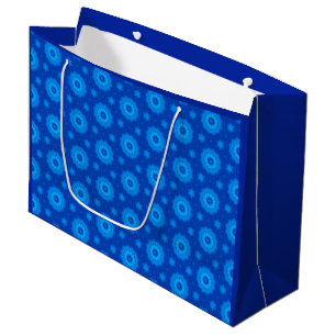 Royal Blue Star Motif Grand sac cadeau