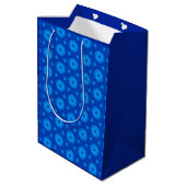 Royal Blue Star Motif - Sac cadeau (Dos Angle)