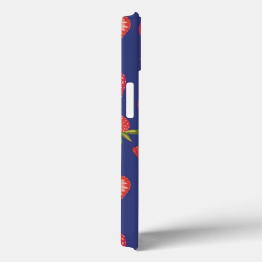 Royal Blue Strawberry iPhone Case (Achterkant / Rechts)