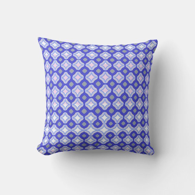 Royal Blue Throw Pillow Kussen (Voorkant)