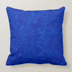 Royal Blue Tonal Abstract wervelde achtergrond Kussen