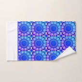 Royal blue Turquoise patterned Handdoek set (Handdoek)