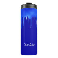 Royal blue-verfdruppelnaamscript